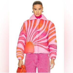 ERL Unisex Pink Sunset Puffer Coat